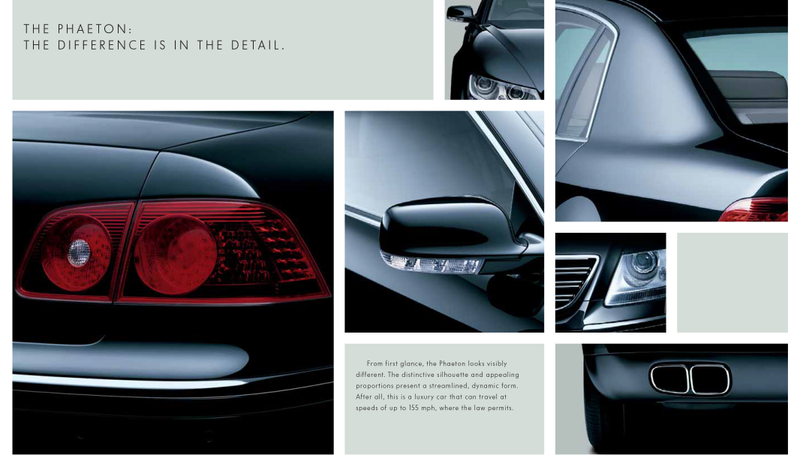 Volkswagen’s 2005 Phaeton brochure